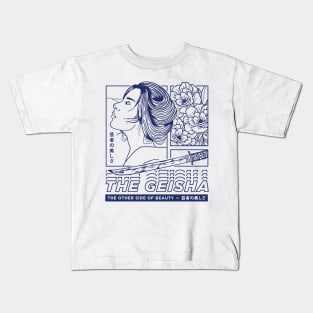 Geisha Japanese illustration Kids T-Shirt